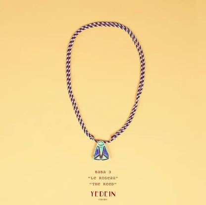 Collier Baba avec symbole égyptien le Roseau
