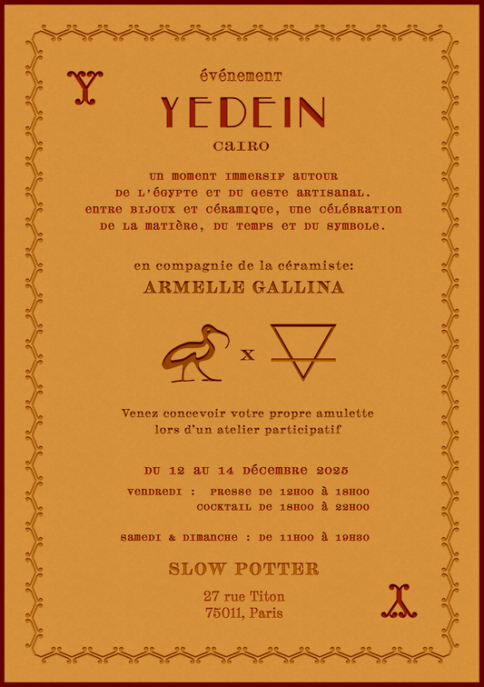 Atelier de céramique Yedein x Armelle Gallina